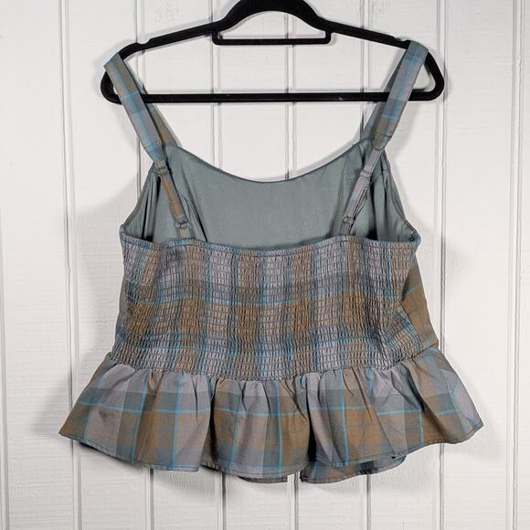 Hot Topic x Outlander MacKenzie Tartan Plaid Peplum Corset Top Plus Size 1x - Picture 5 of 7